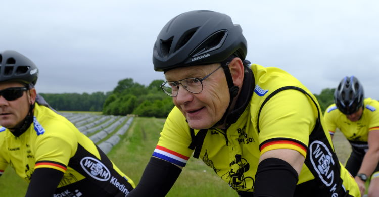 John Teunissen op de fiets